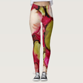 Bright Fuchsia Abstrakt Kvinnors beningar Leggings