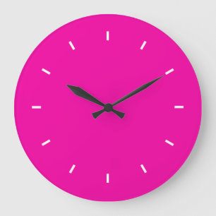 Bright Fuchsia Durable Complementable Färg Stor Klocka