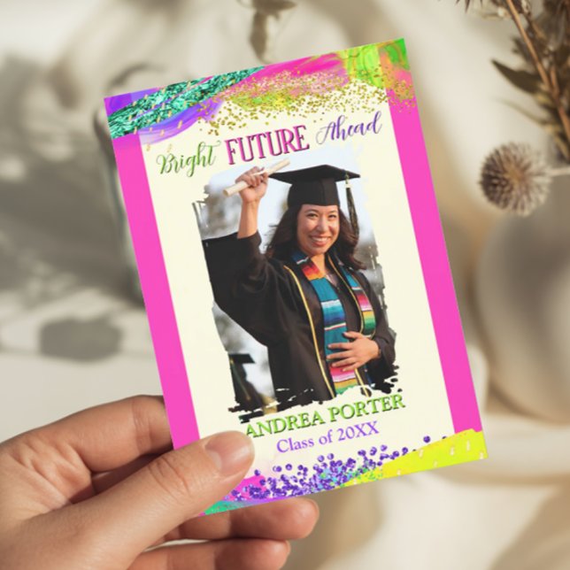 Bright Future Ahead Graduation Party Invitation Inbjudningar (Skapare uppladdad)