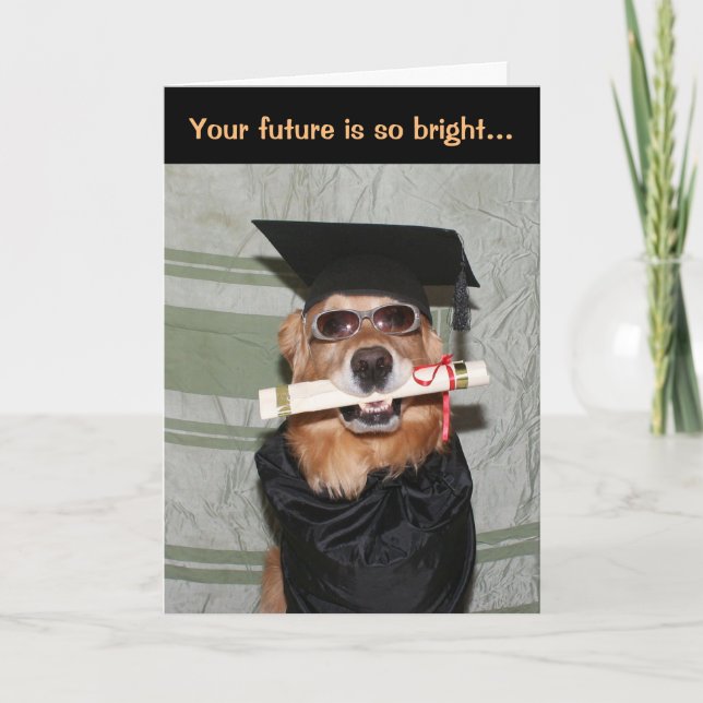 Bright Future Golden Studenten Kort (Framsida)