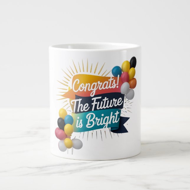 Bright Future Gratulerar - Jumbo Firande Mugg (20 (Framsidan)