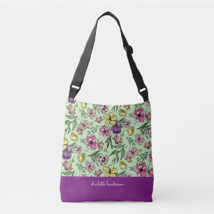 Bright Garden Flower Tote Axelväska