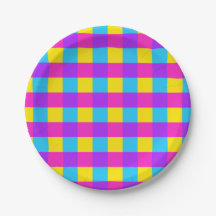 Bright Gingham Party Tallrikar - stil 2