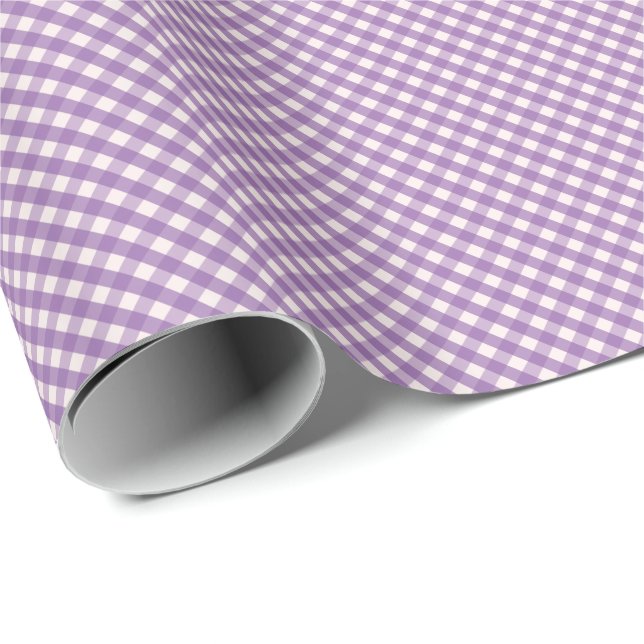 Bright Gingham Presentpapper (Rullad Hörn)