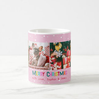 Bright & Glatt God jul 4 Fotokollage Kaffemugg
