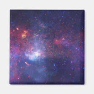Bright Glowing Galaxy i Rymden Magnet