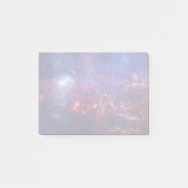 Bright Glowing Galaxy i Rymden Post-it Block