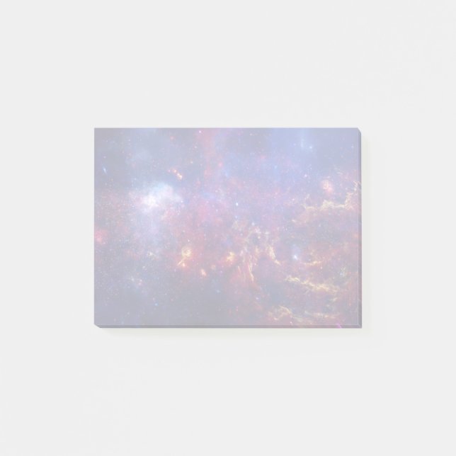 Bright Glowing Galaxy i Rymden Post-it Block (Framsida)
