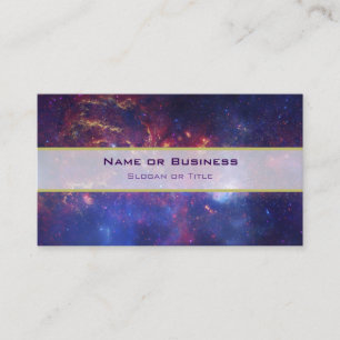Bright Glowing Galaxy i Rymden Visitkort