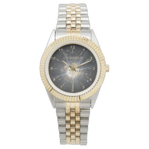 Bright Golden Scorpio Armbandsur