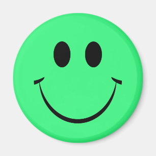 Bright Grönt Ansikte Magnet