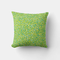 Bright Grönt Ditsy Leopard Pillow