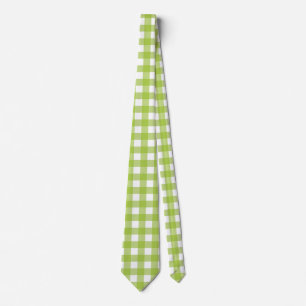 Bright Grönt Gingham in White Vichy Check Design Slips