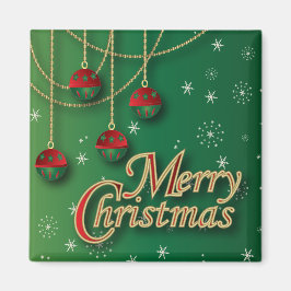 Bright Grönt God jul Magnet