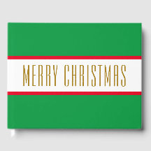 Bright Grönt Red White Rand GOD JUL