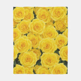 Bright Gul ros Fleecefilt