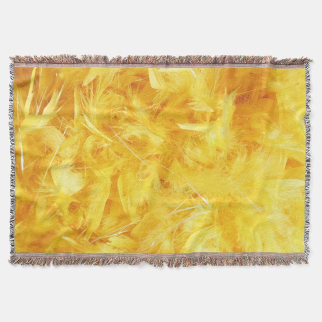Bright Gult Feathers Filt (Framsidan)
