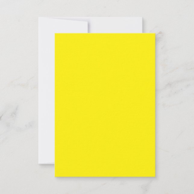 Bright Gult #FFF3000, Banana Gult OSA Kort (Framsida)