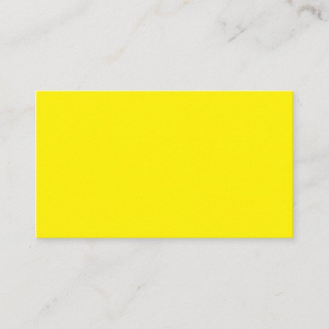 Bright Gult #FFF3000, Banana Gult Tidsbeställning Kort (Framsida)
