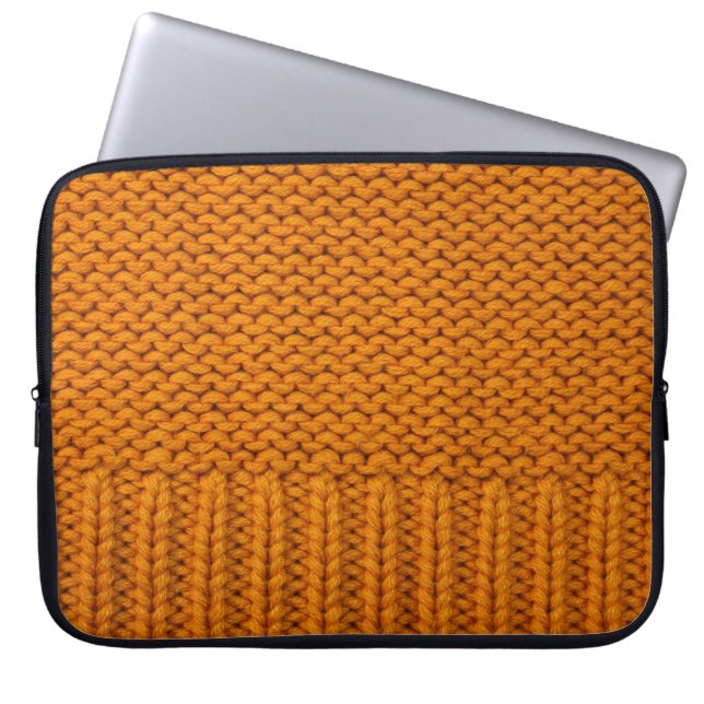 Bright gult: handgjord av struktur. laptop fodral (Framsidan)