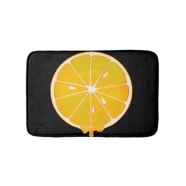BRIGHT gult lemon bamat Badrumsmatta (Framsidan)