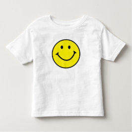 Bright Gult Lycklig Smilande Ansikte T Shirt