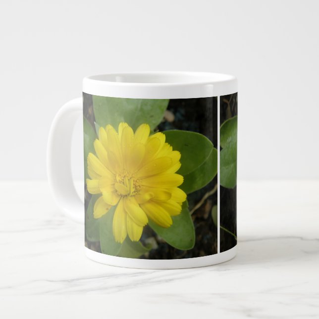 Bright Gult Marigold Mugg Jumbo Mugg (Framsida vänster)