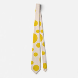 Bright Gult Polka Dot Neck Tie Slips