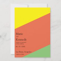 Bright Gult Summer Färg Digital Bröllop