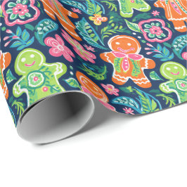 Bright Handflatan Beach Julgingerbröd Presentpapper