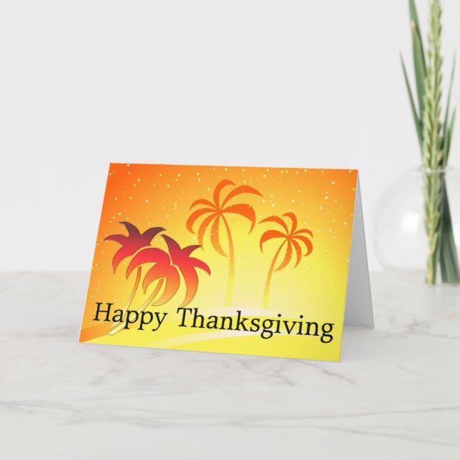 Bright Handflatan Träd :: Happy thanksgiving-kort Helgkort (Framsida)
