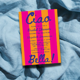 Bright Handskriven italiensk solnedgång, Möhippa Inbjudningar