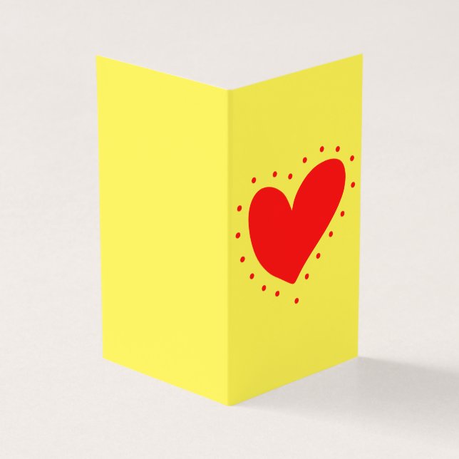 Bright Heart Platonic Valentine Notecard 25 pk Kort (Utsida)
