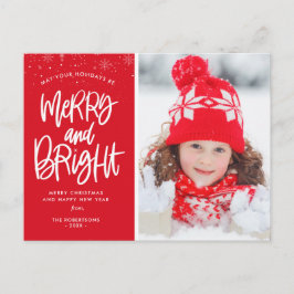 Bright Helgdag script christmas helgdag Vykort