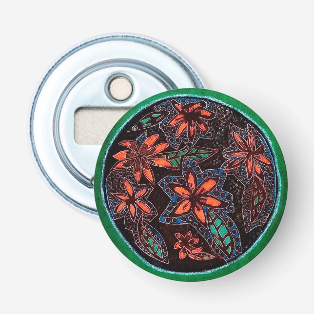 Bright henna mönster flasköppnare (Framsidan)