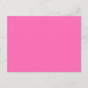 Bright Hett Candy Rosa Solid Trend Färg-bakgrund Vykort