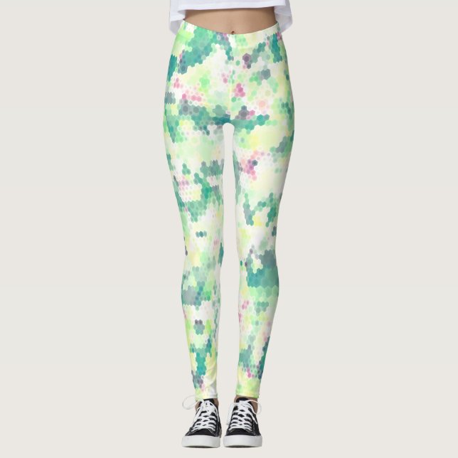 Bright Hexagon Leggings (Framsida)