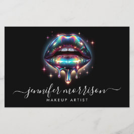 Bright HoloGraph Läppar Makeup Artist, Beauty Flygblad