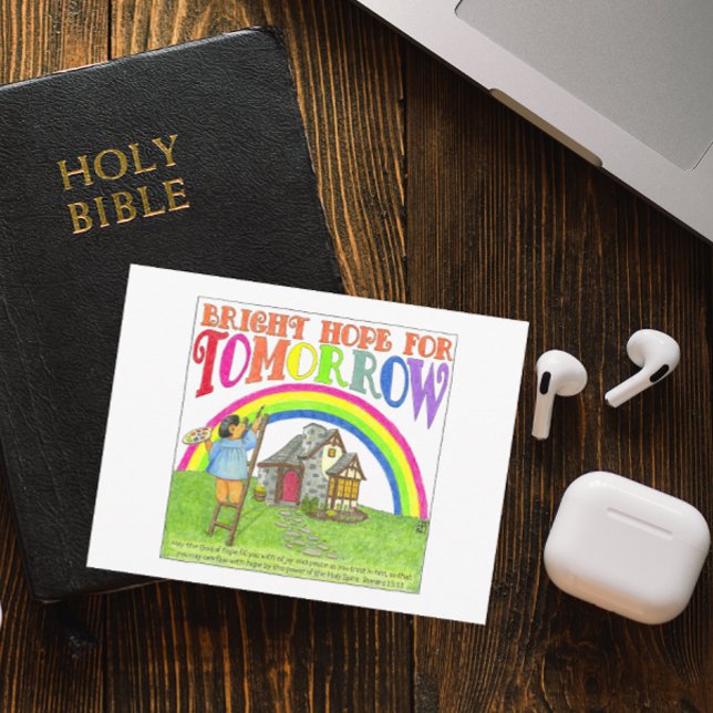 Bright Hope for Tomorrow Inspirational Postcard Vykort (Skapare uppladdad)