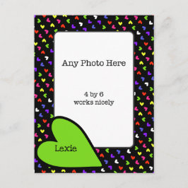 Bright hörs runt mitt foto vykort