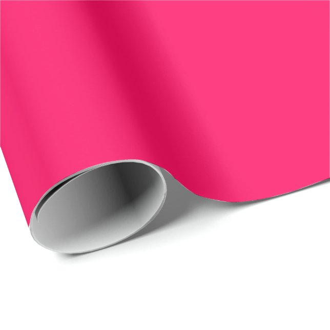 Bright Hot Pink To Match Our Hot Pink Sets Presentpapper (Rullad Hörn)