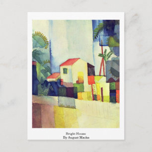 Bright House by August Macke Vykort