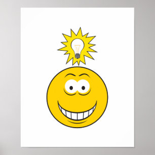 Bright Idea Ansikte Poster