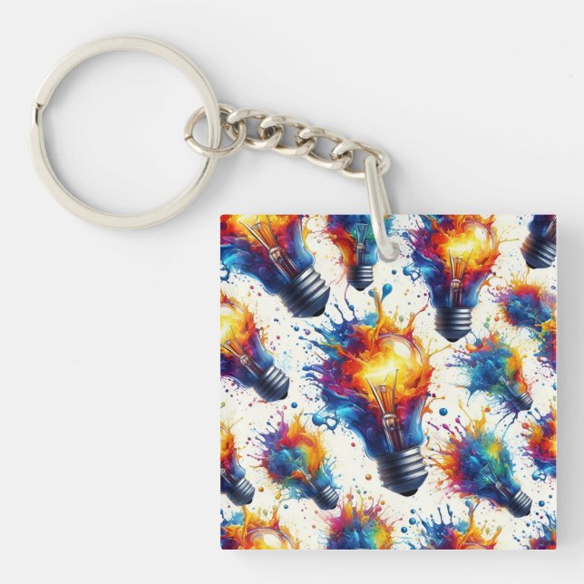 Bright Ideas – Colorful Light Bulb Pattern with Ab (Framsidan)