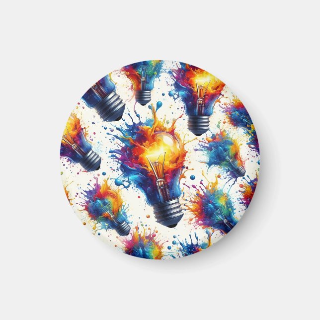 Bright Ideas – Colorful Light Bulb Pattern with Ab Magnet (Framsidan)