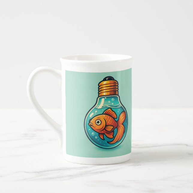 Bright Ideas Swim Deep - Mug Cup Benporslin Mugg (Vänster)