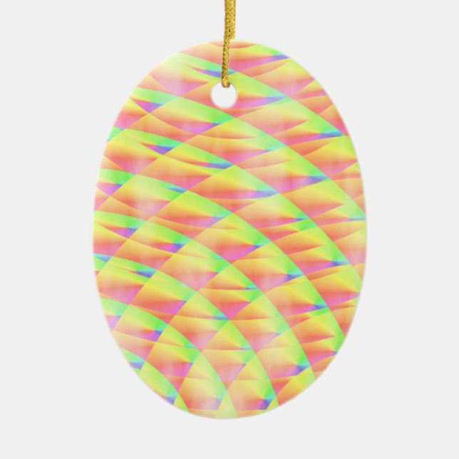 Bright Interferens av Kenneth Yoncich Julgransprydnad Keramik (Framsidan)