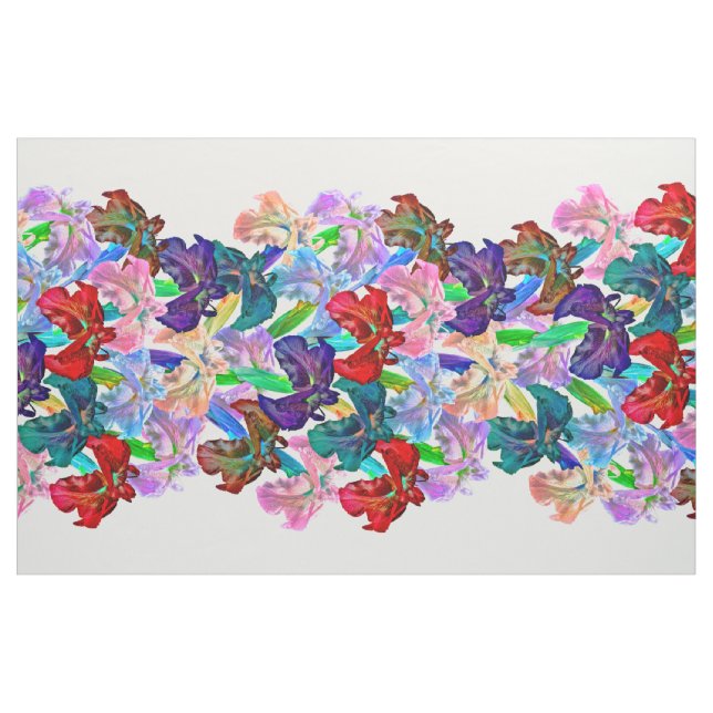 Bright Iris Large Panel Tyg (Yard)