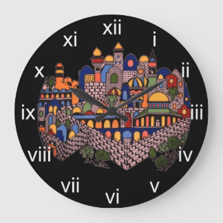 Bright Jerusalem Wall Clock Stor Klocka