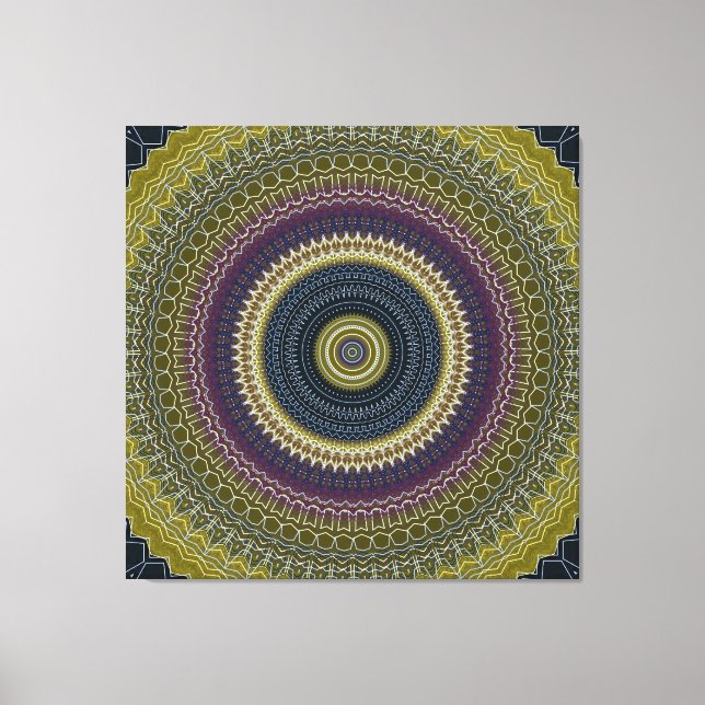 Bright Jewel Mandala Canvastryck (Framsida)